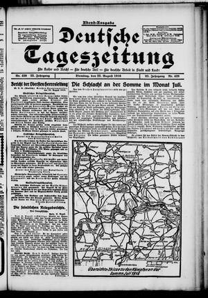 Deutsche Tageszeitung vom 22.08.1916