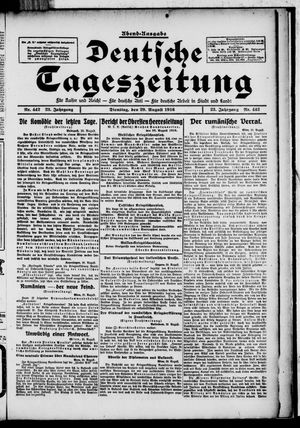 Deutsche Tageszeitung vom 29.08.1916