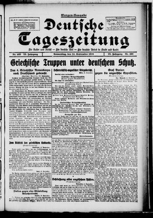 Deutsche Tageszeitung vom 14.09.1916