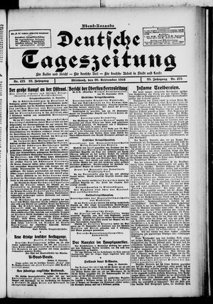 Deutsche Tageszeitung vom 20.09.1916