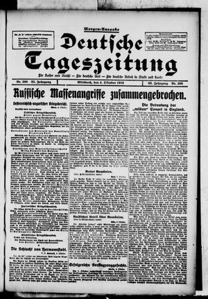 Deutsche Tageszeitung vom 04.10.1916