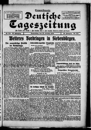 Deutsche Tageszeitung vom 12.10.1916