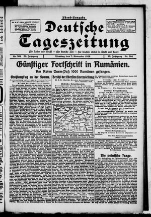 Deutsche Tageszeitung vom 07.11.1916