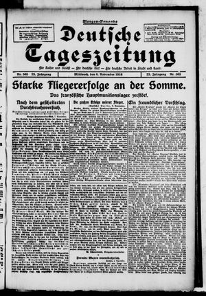 Deutsche Tageszeitung vom 08.11.1916