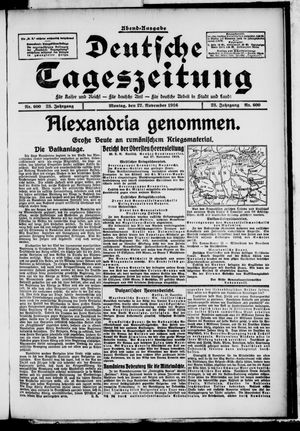 Deutsche Tageszeitung on Nov 27, 1916