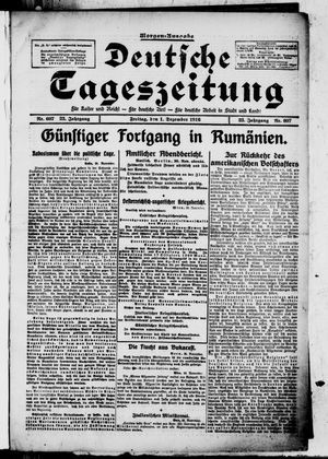 Deutsche Tageszeitung vom 01.12.1916