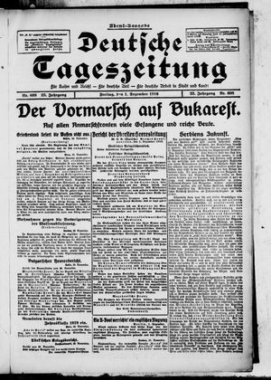 Deutsche Tageszeitung vom 01.12.1916