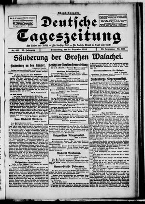 Deutsche Tageszeitung vom 14.12.1916