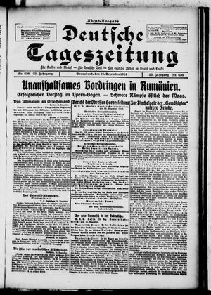 Deutsche Tageszeitung vom 16.12.1916