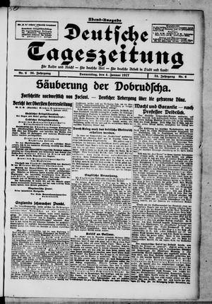 Deutsche Tageszeitung vom 04.01.1917