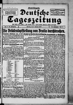 Deutsche Tageszeitung on Jan 5, 1917