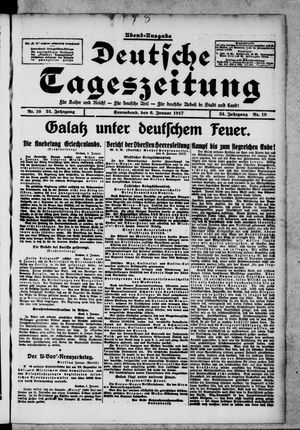 Deutsche Tageszeitung on Jan 6, 1917