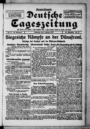 Deutsche Tageszeitung vom 07.01.1917
