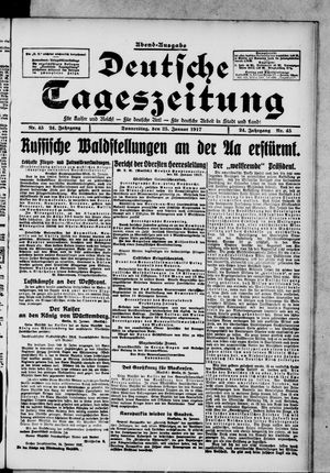 Deutsche Tageszeitung vom 25.01.1917