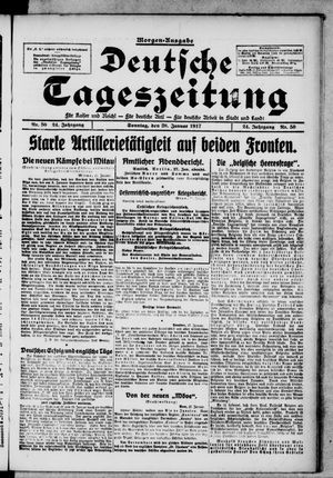 Deutsche Tageszeitung vom 28.01.1917