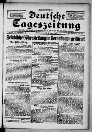 Deutsche Tageszeitung vom 13.02.1917