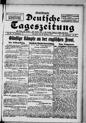 Deutsche Tageszeitung vom 20.02.1917