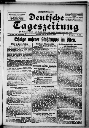 Deutsche Tageszeitung on Feb 23, 1917