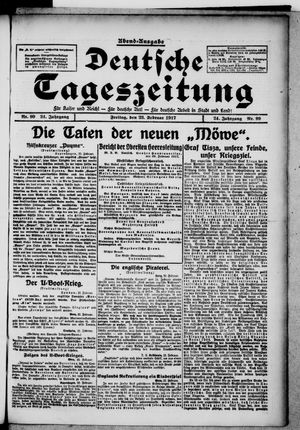 Deutsche Tageszeitung on Feb 23, 1917
