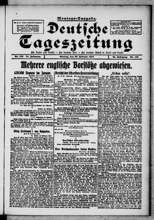 Deutsche Tageszeitung vom 26.02.1917