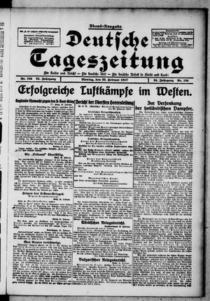 Deutsche Tageszeitung vom 26.02.1917