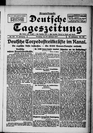 Deutsche Tageszeitung vom 27.02.1917