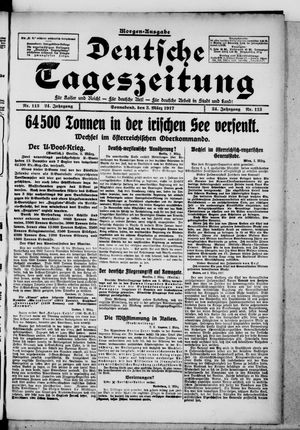 Deutsche Tageszeitung on Mar 3, 1917