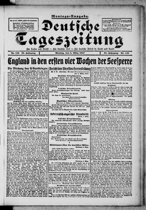 Deutsche Tageszeitung on Mar 5, 1917