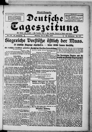 Deutsche Tageszeitung on Mar 5, 1917