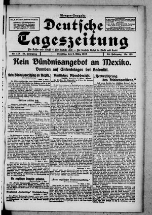 Deutsche Tageszeitung vom 06.03.1917