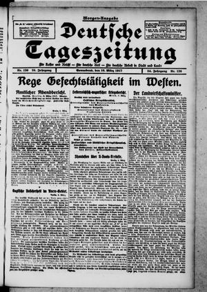 Deutsche Tageszeitung on Mar 10, 1917