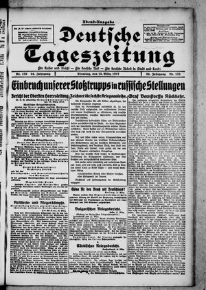 Deutsche Tageszeitung on Mar 13, 1917
