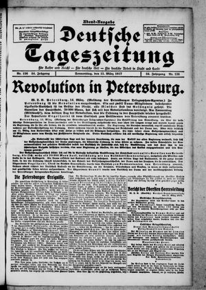 Deutsche Tageszeitung vom 15.03.1917