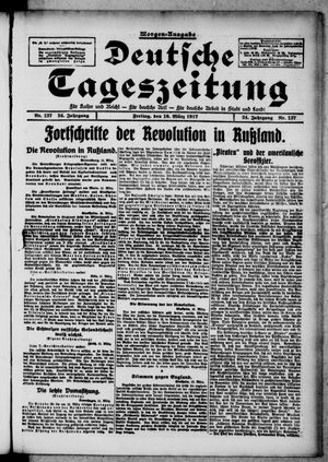 Deutsche Tageszeitung on Mar 16, 1917