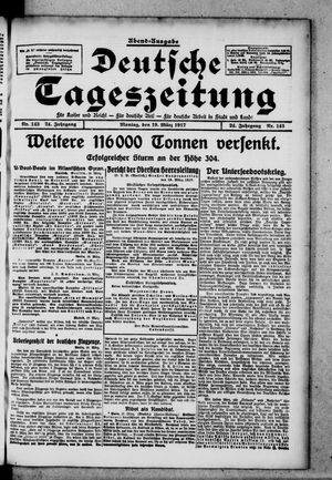 Deutsche Tageszeitung vom 19.03.1917