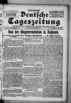 Deutsche Tageszeitung vom 20.03.1917
