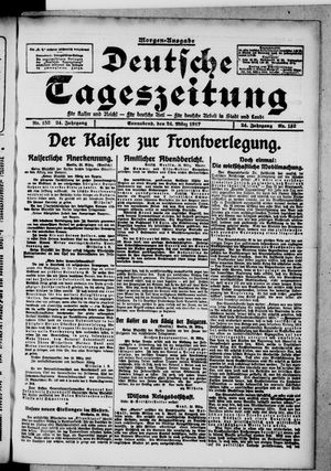 Deutsche Tageszeitung vom 24.03.1917