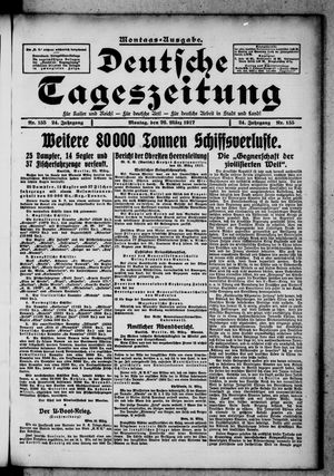 Deutsche Tageszeitung on Mar 26, 1917
