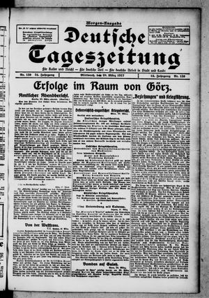 Deutsche Tageszeitung vom 28.03.1917