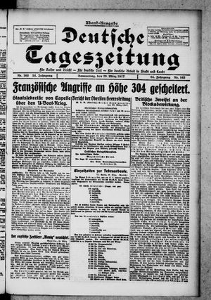Deutsche Tageszeitung vom 29.03.1917