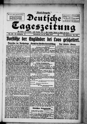 Deutsche Tageszeitung on Mar 31, 1917