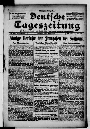 Deutsche Tageszeitung on Apr 1, 1917