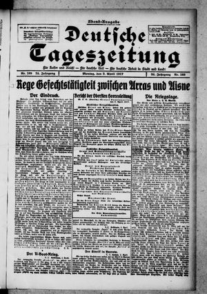 Deutsche Tageszeitung on Apr 2, 1917