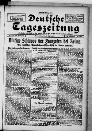 Deutsche Tageszeitung vom 05.04.1917