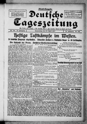 Deutsche Tageszeitung on Apr 12, 1917