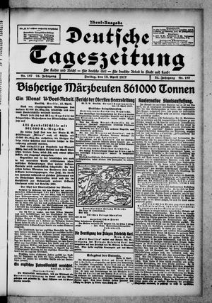 Deutsche Tageszeitung vom 13.04.1917