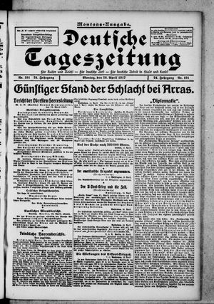 Deutsche Tageszeitung vom 16.04.1917