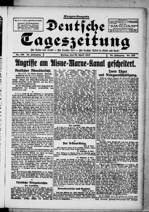 Deutsche Tageszeitung vom 20.04.1917