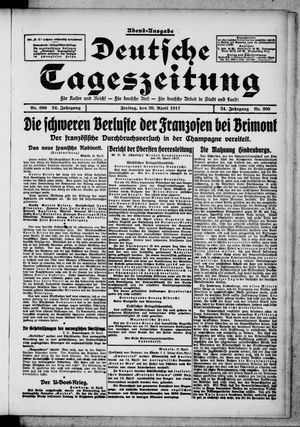 Deutsche Tageszeitung vom 20.04.1917