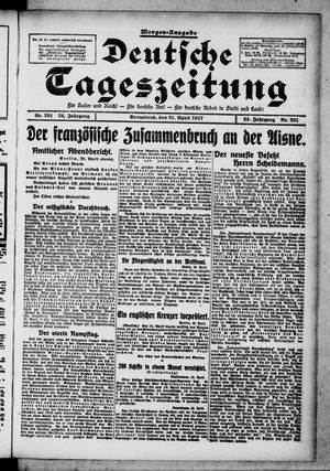 Deutsche Tageszeitung vom 21.04.1917